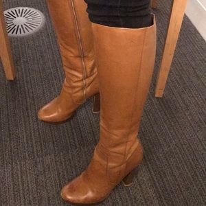 Michael Kors brown thigh high boots